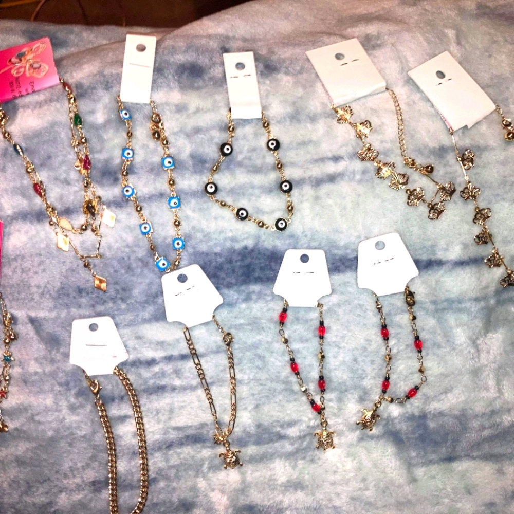 Ankle charm bracelets